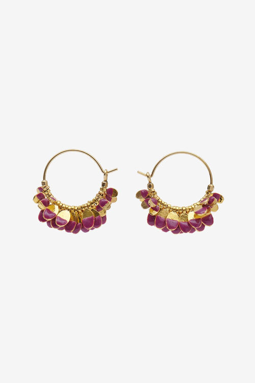Casablanca Hoop Earrings with Tassels Casablanca Hoop Earrings with Tassels