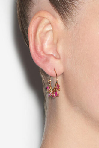 Casablanca Hoop Earrings with Tassels