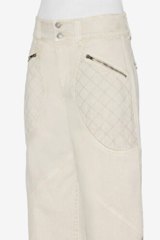 Catarina Denim Jeans with Quilted Details Catarina Denim Jeans with Quilted Details