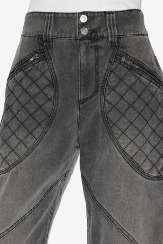 Catarina Denim Jeans with Quilted Details Catarina Denim Jeans with Quilted Details
