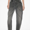 Catarina Denim Jeans with Quilted Details Catarina Denim Jeans with Quilted Details