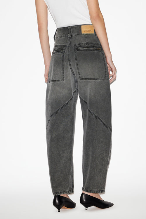Catarina Denim Jeans with Quilted Details Catarina Denim Jeans with Quilted Details