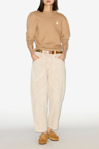 Catarina Denim Jeans with Topstitched Details Catarina Denim Jeans with Topstitched Details