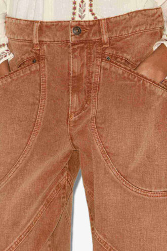 Catarina Denim Jeans with Topstitched Details Catarina Denim Jeans with Topstitched Details