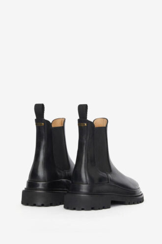 Ceilee Leather Ankle Combat Boots