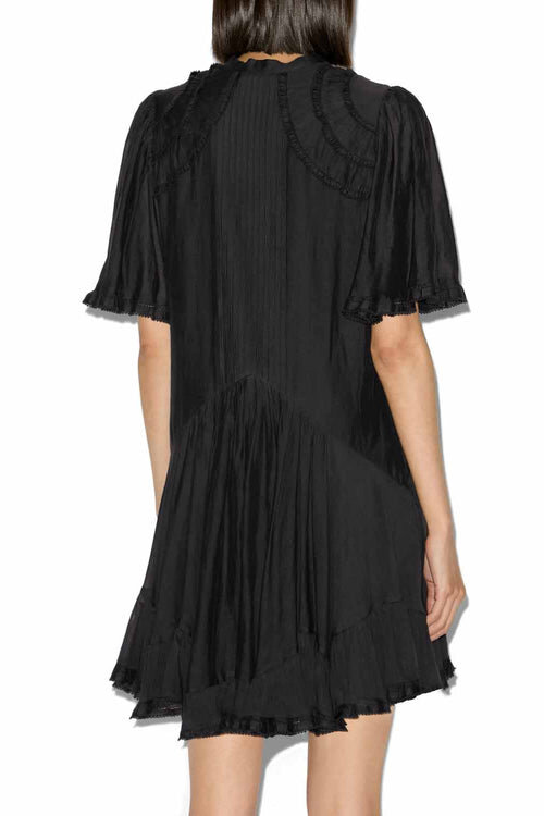 Celyana Short Gathered Cotton Dress Celyana Short Gathered Cotton Dress