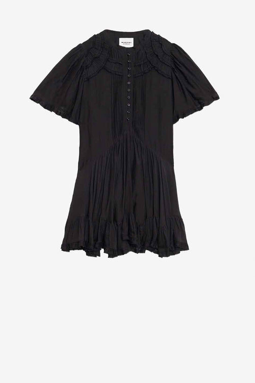Celyana Short Gathered Cotton Dress Celyana Short Gathered Cotton Dress