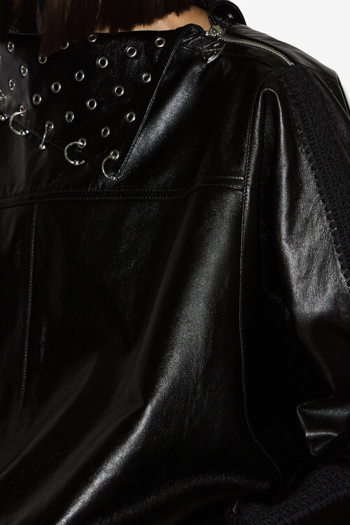Cendrine Leather Sweatshirt Cendrine Leather Sweatshirt