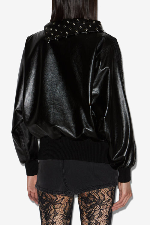 Cendrine Leather Sweatshirt Cendrine Leather Sweatshirt