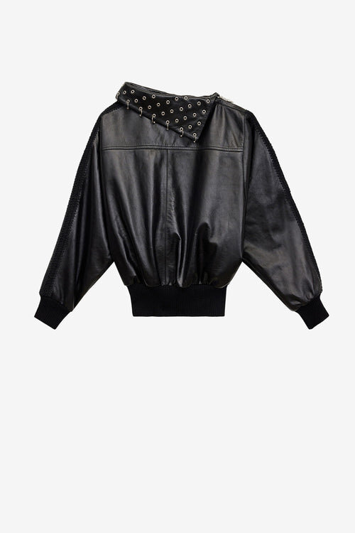 Cendrine Leather Sweatshirt Cendrine Leather Sweatshirt