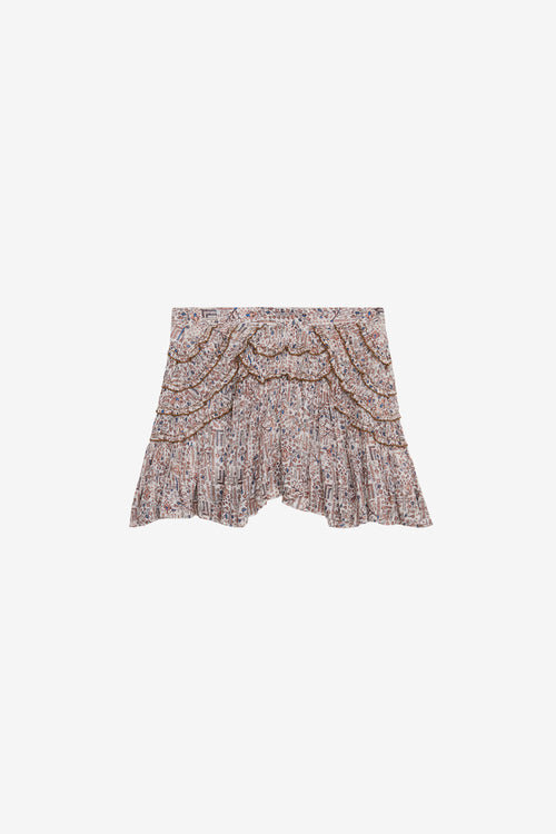 Ceola Short Frilly Printed Skirt Ceola Short Frilly Printed Skirt