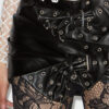 Chani Draped Leather Mini Skirt Chani Draped Leather Mini Skirt
