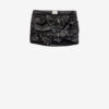 Chani Draped Leather Mini Skirt Chani Draped Leather Mini Skirt