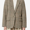 Charlyne Checkered Virgin Wool Jacket Charlyne Checkered Virgin Wool Jacket