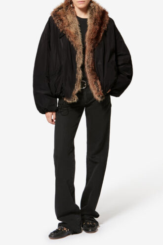 Charone Short Parka with Faux Fur Lining