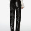 Chazia Straight-Leg Leather Pants Chazia Straight-Leg Leather Pants