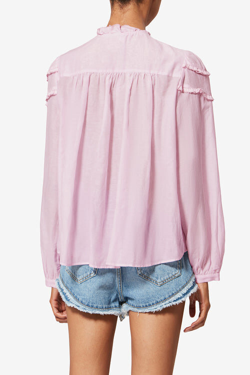 Christa Frilly Cotton Voile Blouse Christa Frilly Cotton Voile Blouse