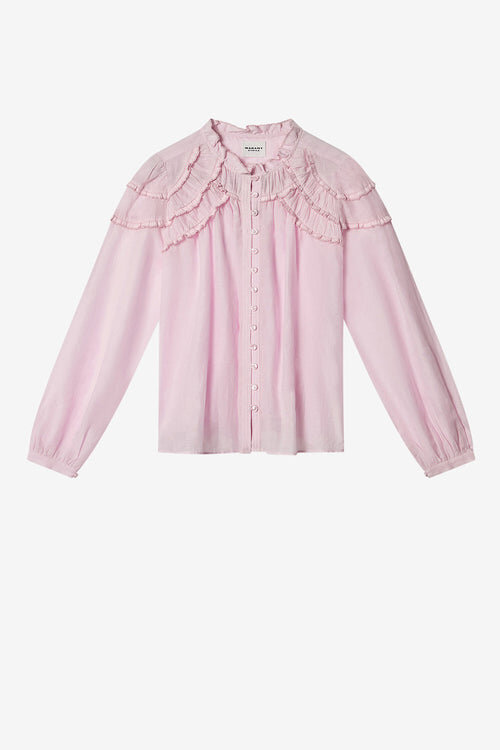 Christa Frilly Cotton Voile Blouse Christa Frilly Cotton Voile Blouse