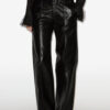 Ciara Wide-Leg Leather Pants