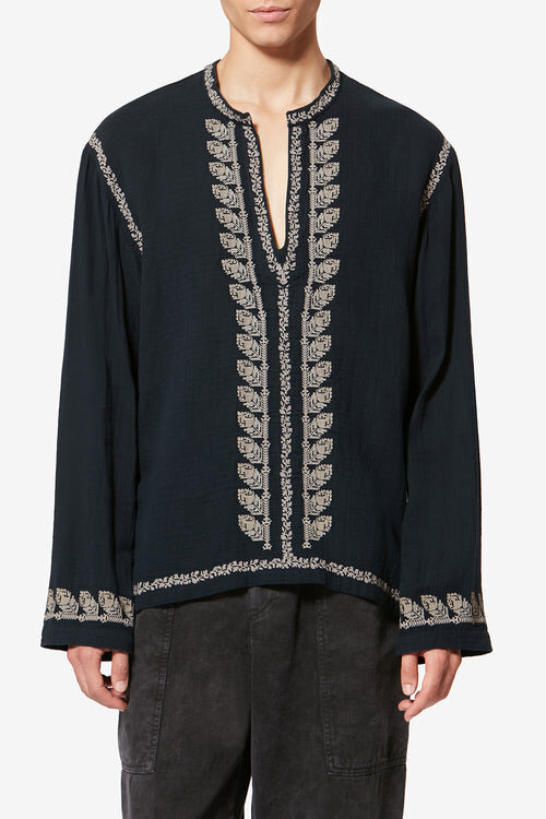 Cizalie Embroidered Cotton Gauze Blouse Cizalie Embroidered Cotton Gauze Blouse