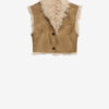 Clara Faux Shearling Sheepskin Vest