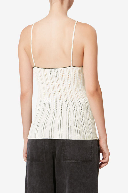 Cotton and Silk Knitted Tank Top India Cotton and Silk Knitted Tank Top India