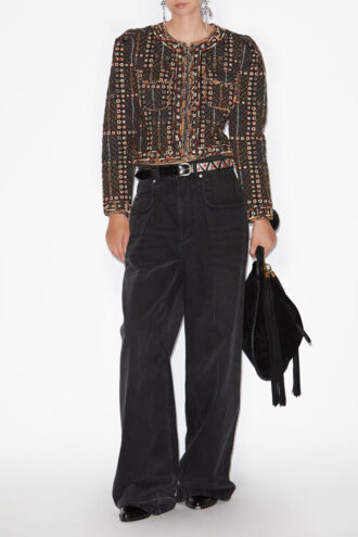 Cristy Short Printed Cotton Jacket Cristy Short Printed Cotton Jacket