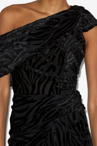 Cyane Asymmetrical Printed Dress