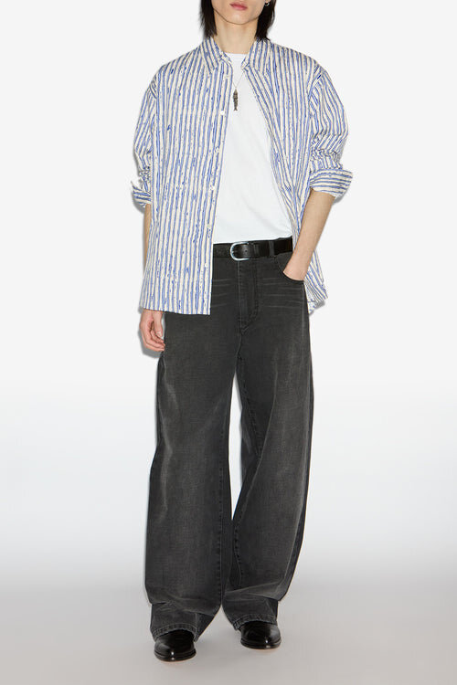 Cybilio Striped Cotton Shirt Cybilio Striped Cotton Shirt