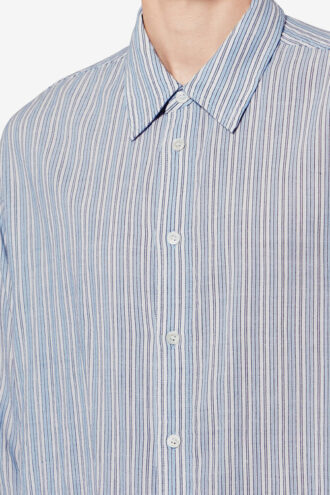 Cybilio Striped Seersucker Shirt Cybilio Striped Seersucker Shirt