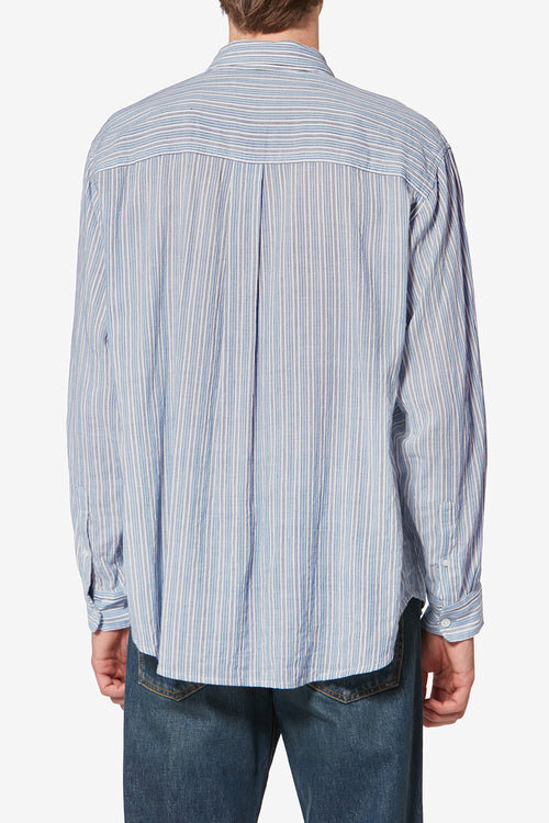 Cybilio Striped Seersucker Shirt Cybilio Striped Seersucker Shirt