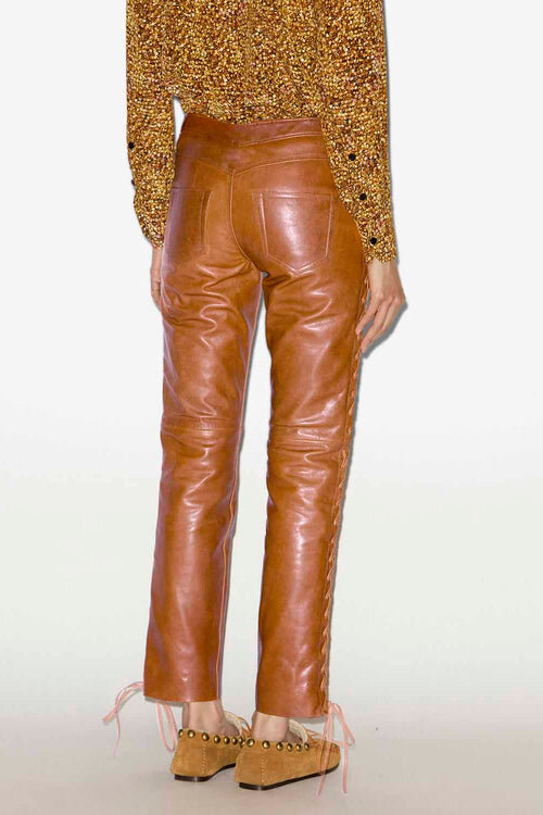 Cyerra Laced Leather Pants Cyerra Laced Leather Pants