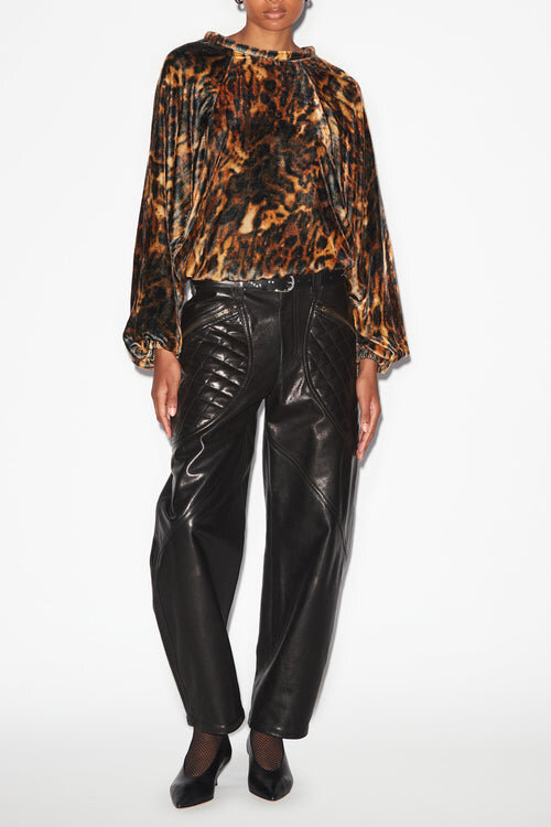 Dabia Top in Printed Velvet Dabia Top in Printed Velvet