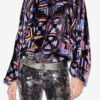 Dabia Top in Printed Velvet Dabia Top in Printed Velvet