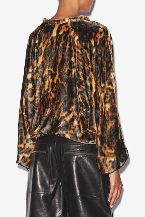 Dabia Top in Printed Velvet Dabia Top in Printed Velvet