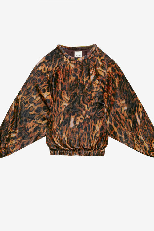 Dabia Top in Printed Velvet Dabia Top in Printed Velvet
