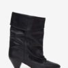 Dalby Draped Leather Boots Dalby Draped Leather Boots