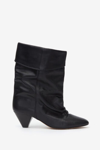 Dalby Draped Leather Boots