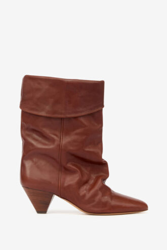 Dalby Draped Leather Boots