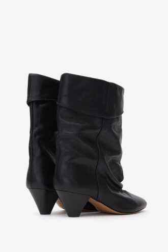 Dalby Draped Leather Boots