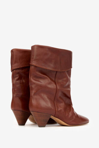 Dalby Draped Leather Boots