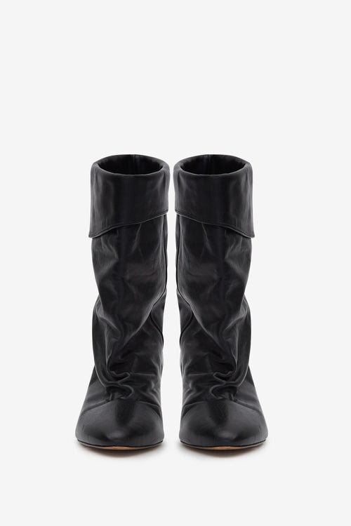 Dalby Draped Leather Boots Dalby Draped Leather Boots