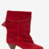 Dalby Draped Suede Calfskin Leather Boots Dalby Draped Suede Calfskin Leather Boots