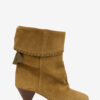 Dalby Draped Suede Calfskin Leather Boots Dalby Draped Suede Calfskin Leather Boots
