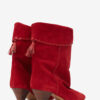 Dalby Draped Suede Calfskin Leather Boots Dalby Draped Suede Calfskin Leather Boots