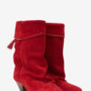 Dalby Draped Suede Calfskin Leather Boots Dalby Draped Suede Calfskin Leather Boots