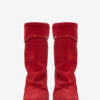 Dalby Draped Suede Calfskin Leather Boots Dalby Draped Suede Calfskin Leather Boots