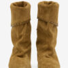 Dalby Draped Suede Calfskin Leather Boots Dalby Draped Suede Calfskin Leather Boots