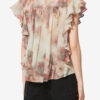 Dalyane Frilly Printed Cotton Voile Top Dalyane Frilly Printed Cotton Voile Top