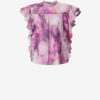 Dalyane Frilly Printed Cotton Voile Top Dalyane Frilly Printed Cotton Voile Top